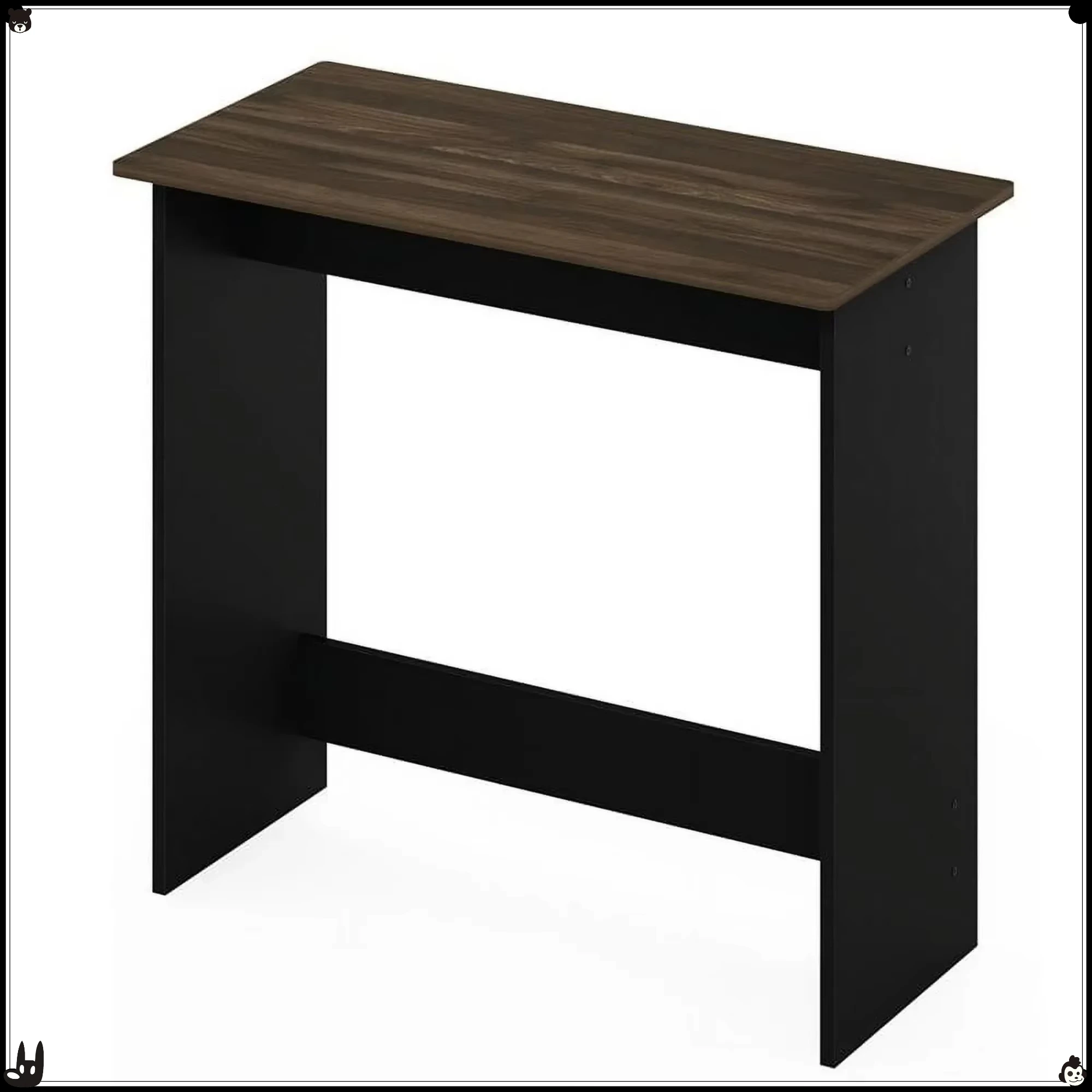 

Простой учебный стол Колумбийский орех — компактный минималистичный дизайн стола — идеально подходит для спальни в общежитии и домашнего офиса