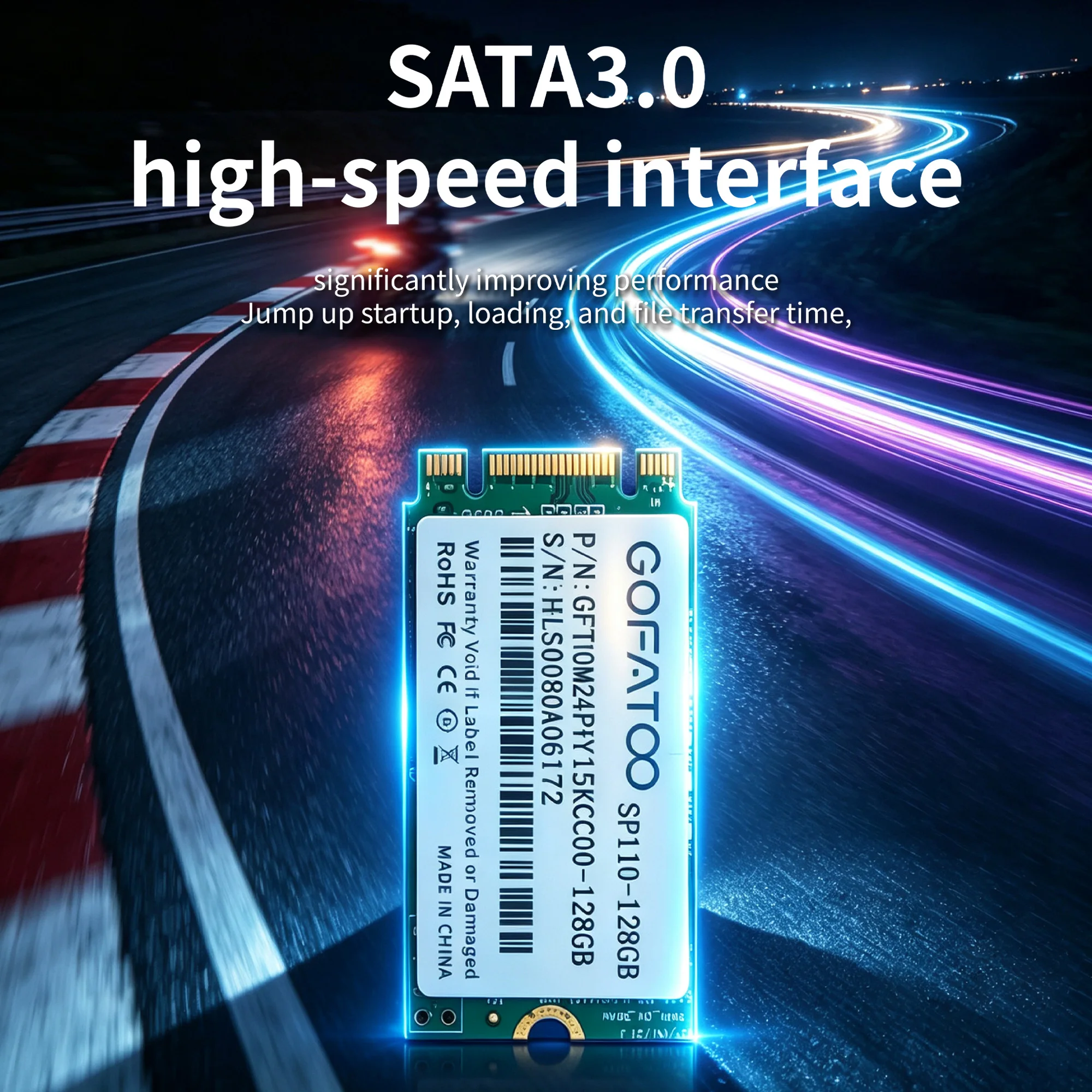 GOFATOO Brand new M2 SATA 2242 SSD SATA3 1TB 512GB 240GB NGFF Internal Solid State Hard Drives TLC for Laptop Destop Thinkpad view 3