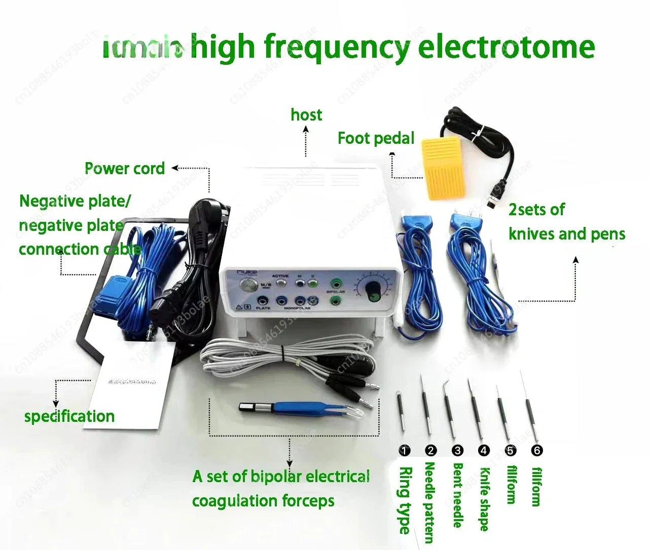 

High performance product with coagulation function Negative plateHigh Frequency Electrotome