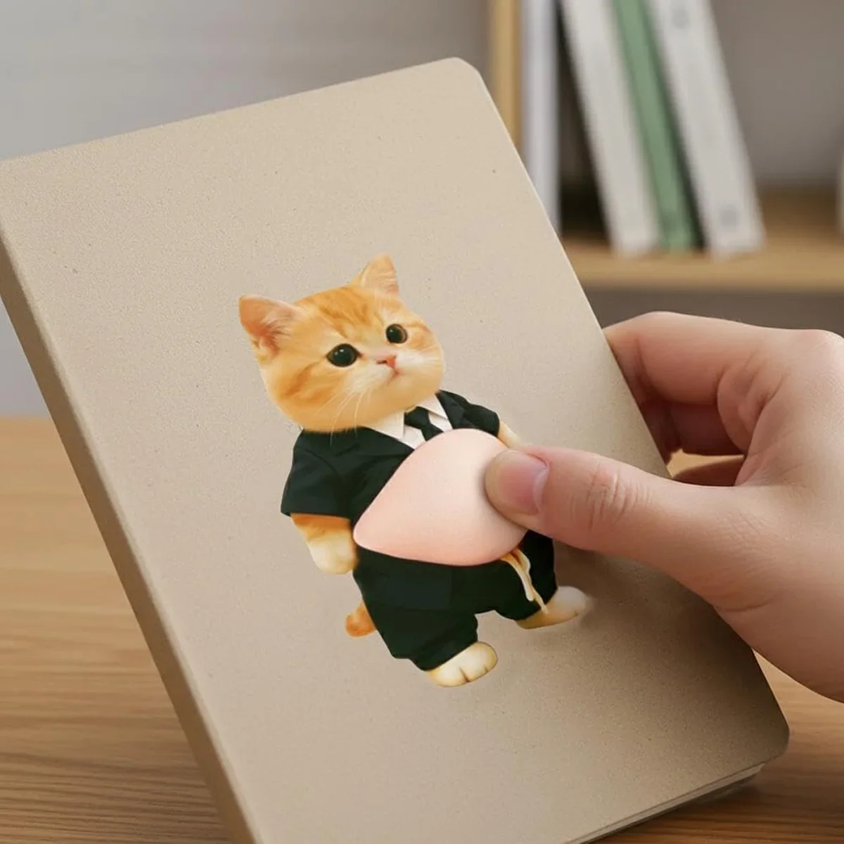 3D Fat Dog Anti-Collision Sticker Big Belly Little Dog Car Safety Decal People Warning Home Decorative Strip