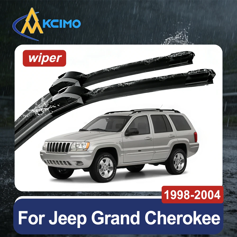 Wiper Blades For Jeep Grand Cherokee WJ/WG 1998-2004 Quiet Clear Beam Design Streak-Free Front Windshield Wipers Pair/Set