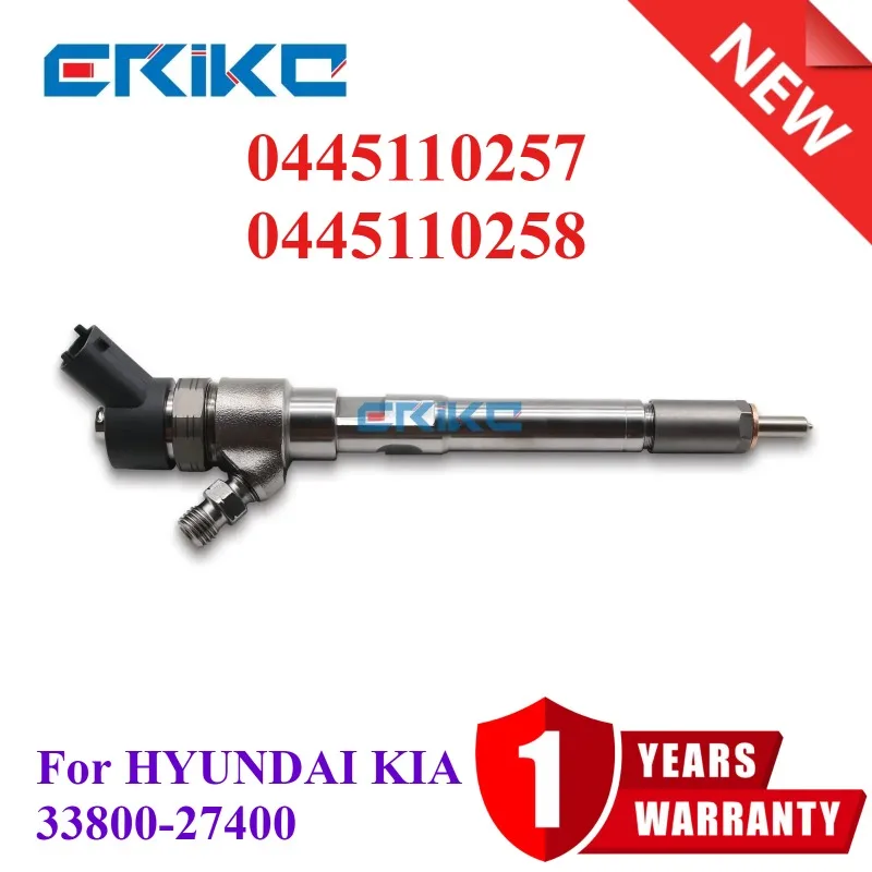 

Common Rail Parts Injector 0445110257 0445110258 Diesel Injector 3380027400 0986435156 for HYUNDAI KIA 33800 27400 33800-27400