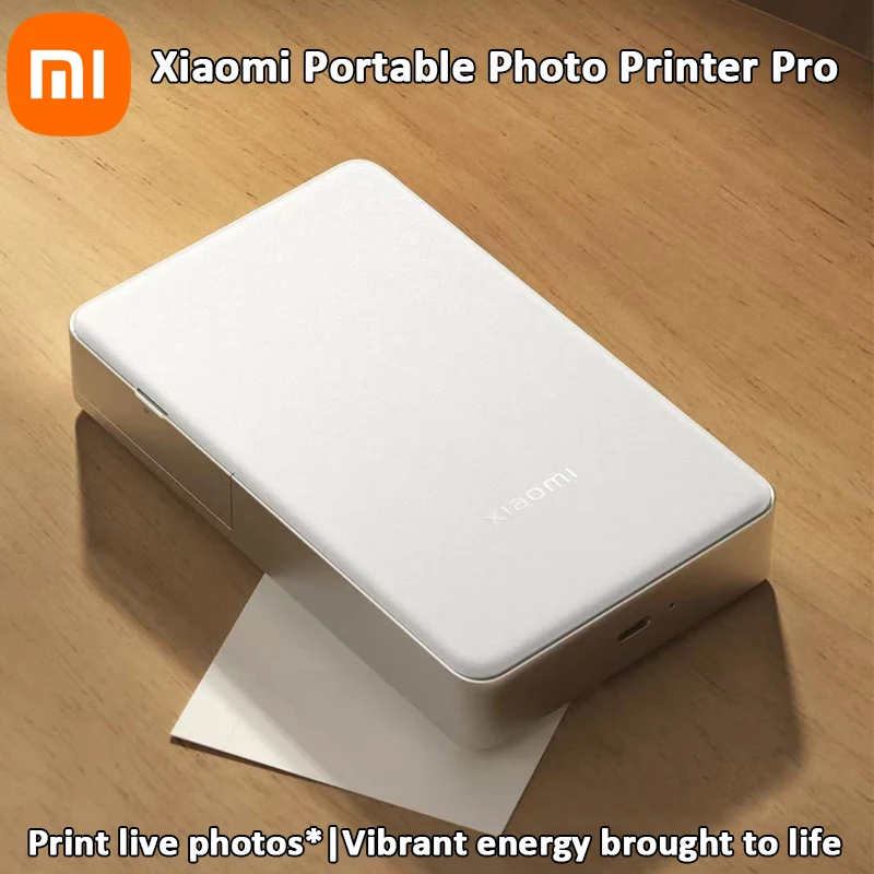 طابعة صور الجيب Xiaomi Mijia Pro AR Video Photo Bluetooth Connection المتكاملة لتغطية الأفلام الأوتوماتيكية والطباعة عالية الدقة
