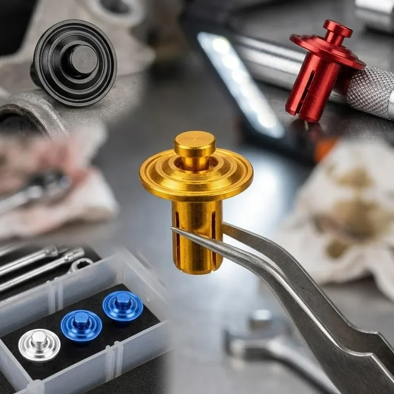 5/10PCS 6mm Motorcycle Expansion Buckle Clips Aluminum Alloy Electric Vehicle Screw Nuts for Replacing Shell Buckle Accessory
