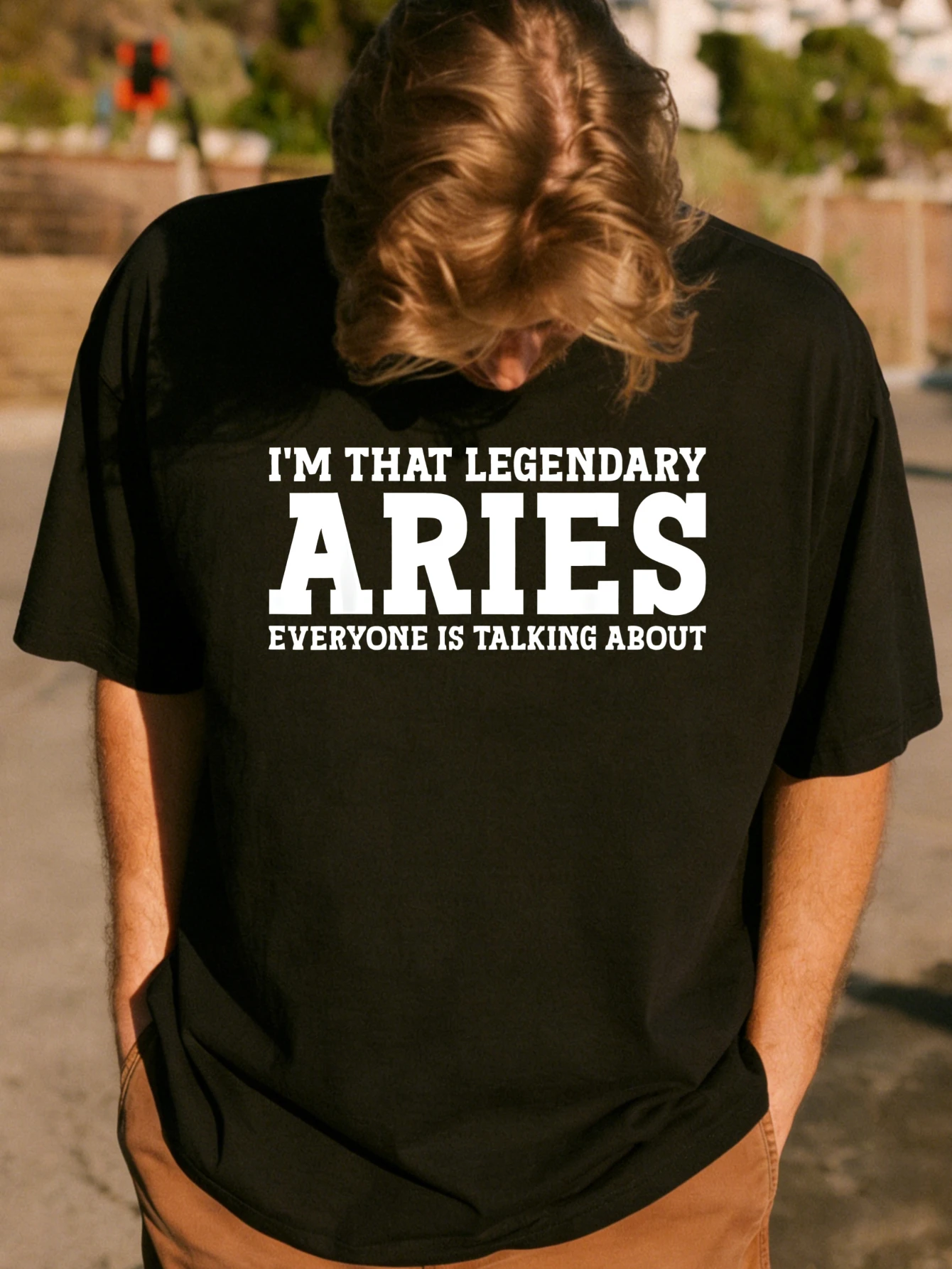 

Mens Funny Legendary Aries Graphic Printed Cotton Short Sleeve Crew Neck Summer Casual T Shirt