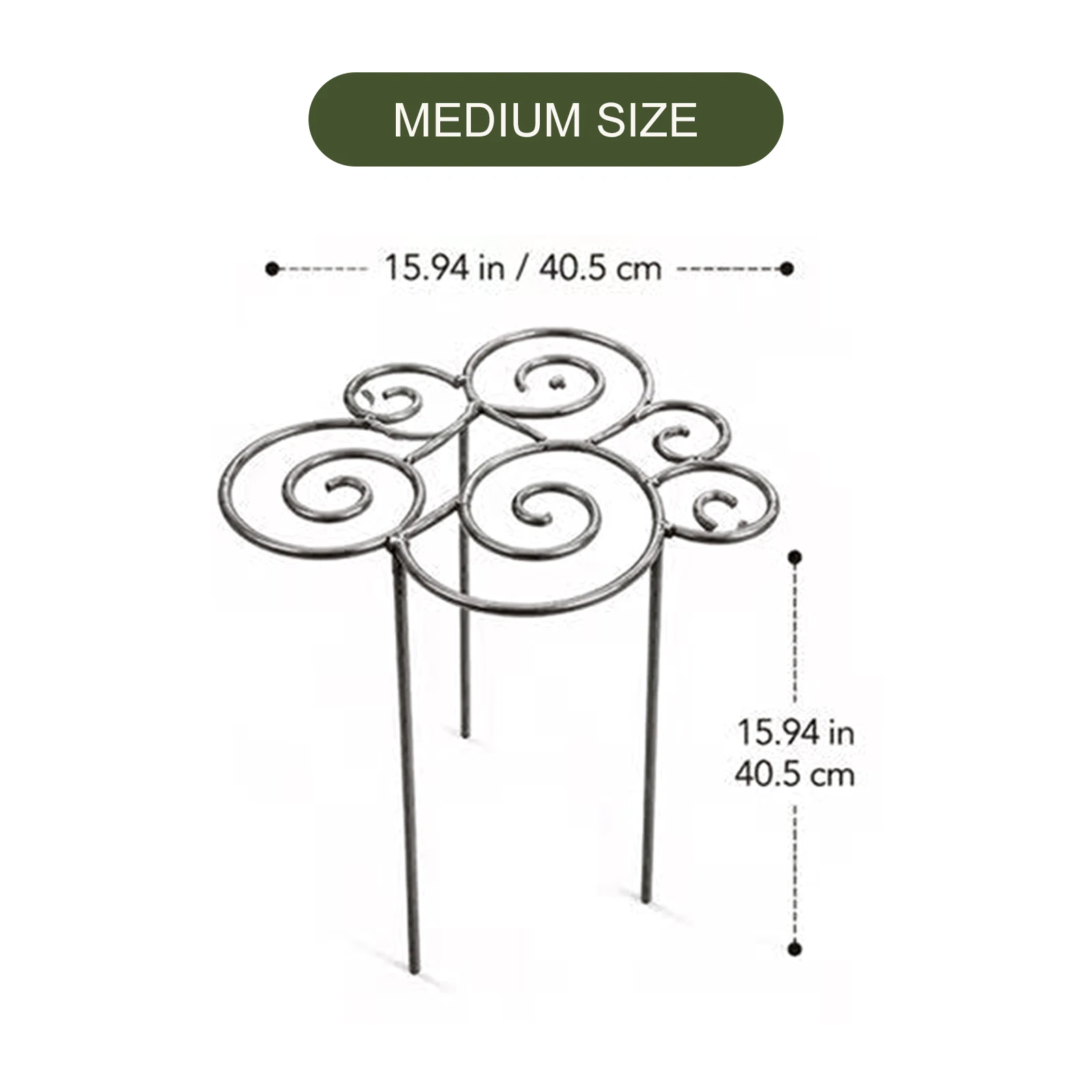 

Peony Stakes and Supports Easy To Install Grow Through Flower Cage for Large Blossoms Tomatoes Hydrangeas Vegetables