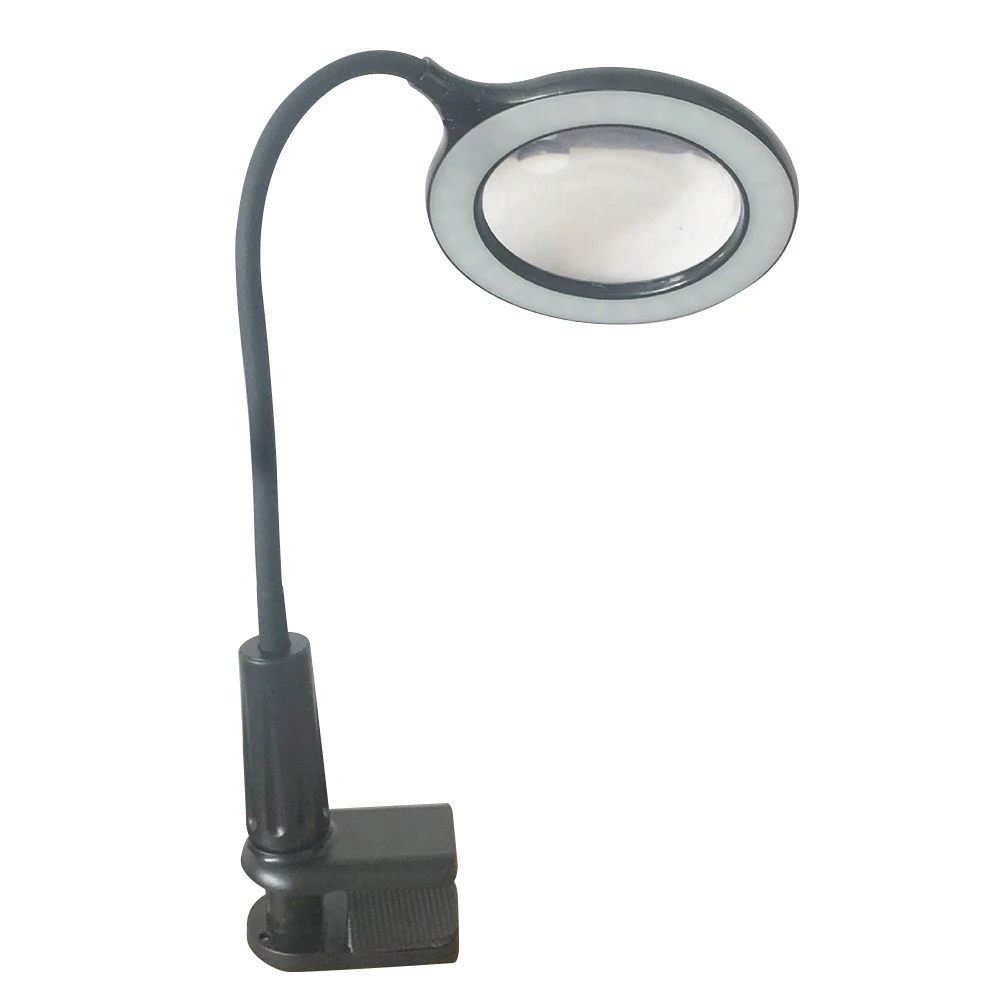 

Lamp Magnifying Glass Reading Light Desk Clip Soft No Flicker Adjustable Angle Space Saving Hands Free Ideal for Books