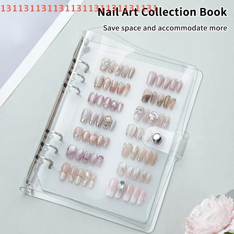 Nail Art Piece Storage Book Large Capacity Exhibition Photo Album Card Clip Display Board DIY Simple Album Storage Book