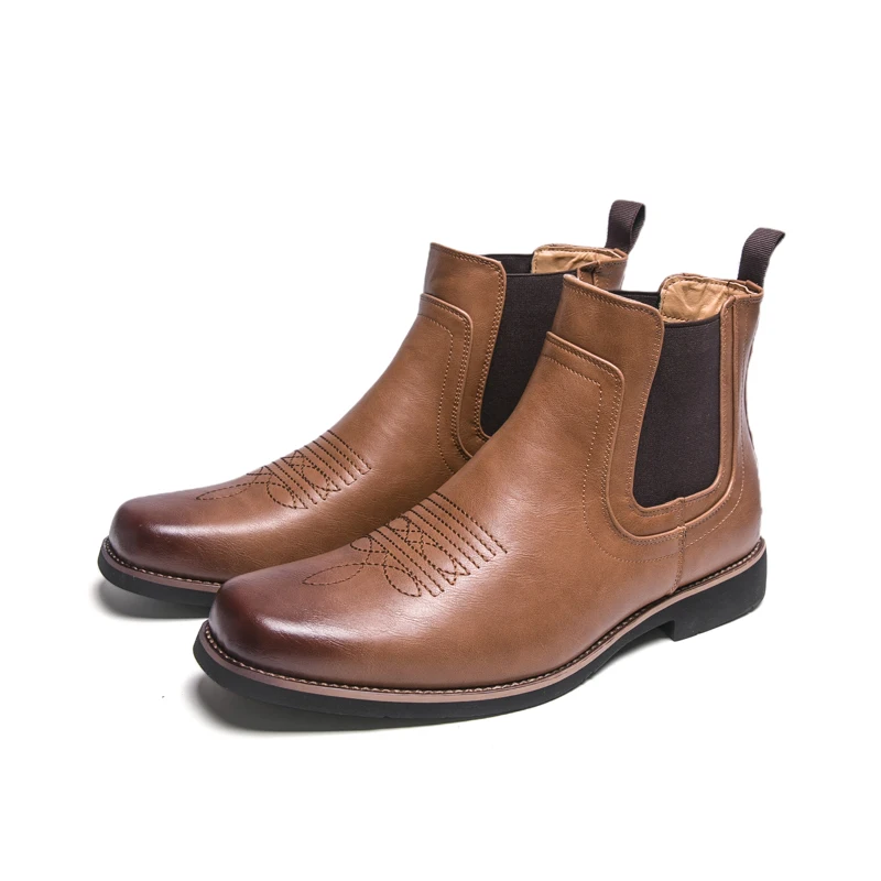 Men's Fashion Chelsea Boots In Three Colors, Comfortable And Versatile With Rubber Compound Outsole
