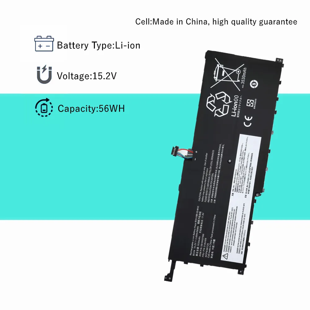 Lenovo ThinkPad X1 Carbon 4th Gen Battery 56Wh