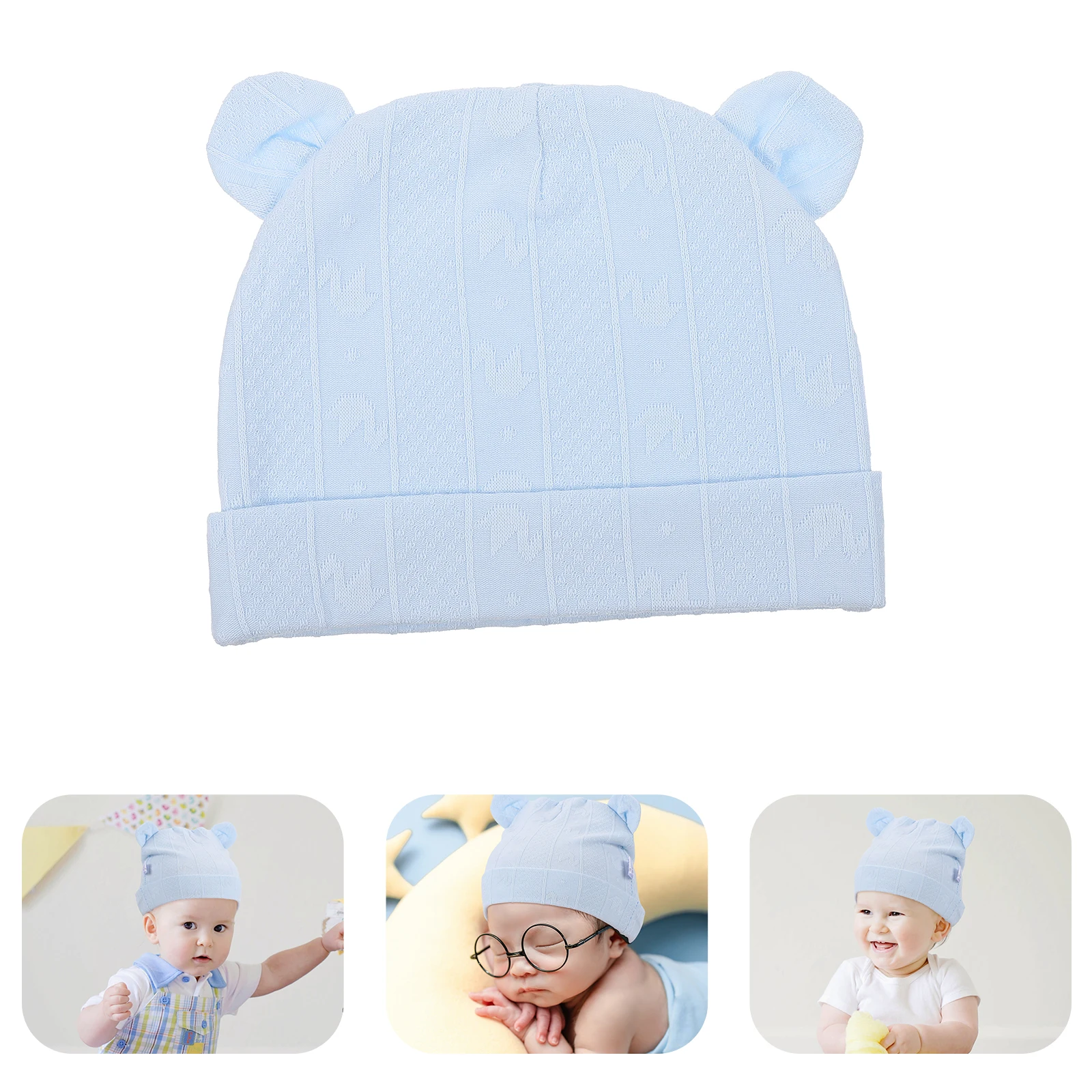 

Newborn Hats Unisex Hats Cotton Hats Ear Shaped Hats Infant Caps