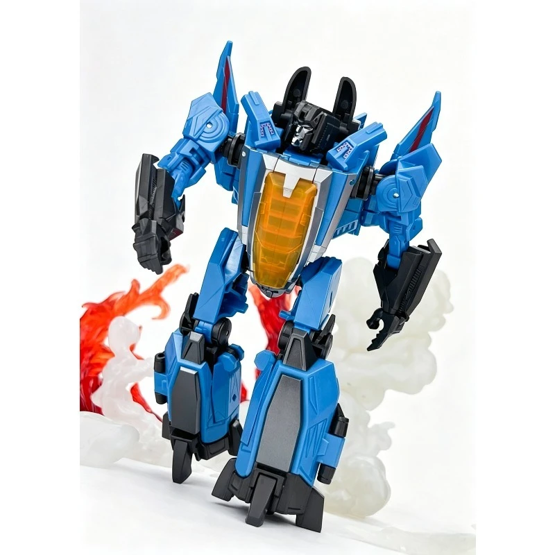 En stock: Figura de robot coleccionable Hasbro Transformers Classic Toy Gamer Edition Voyager Class GE Thundercracker para decoración