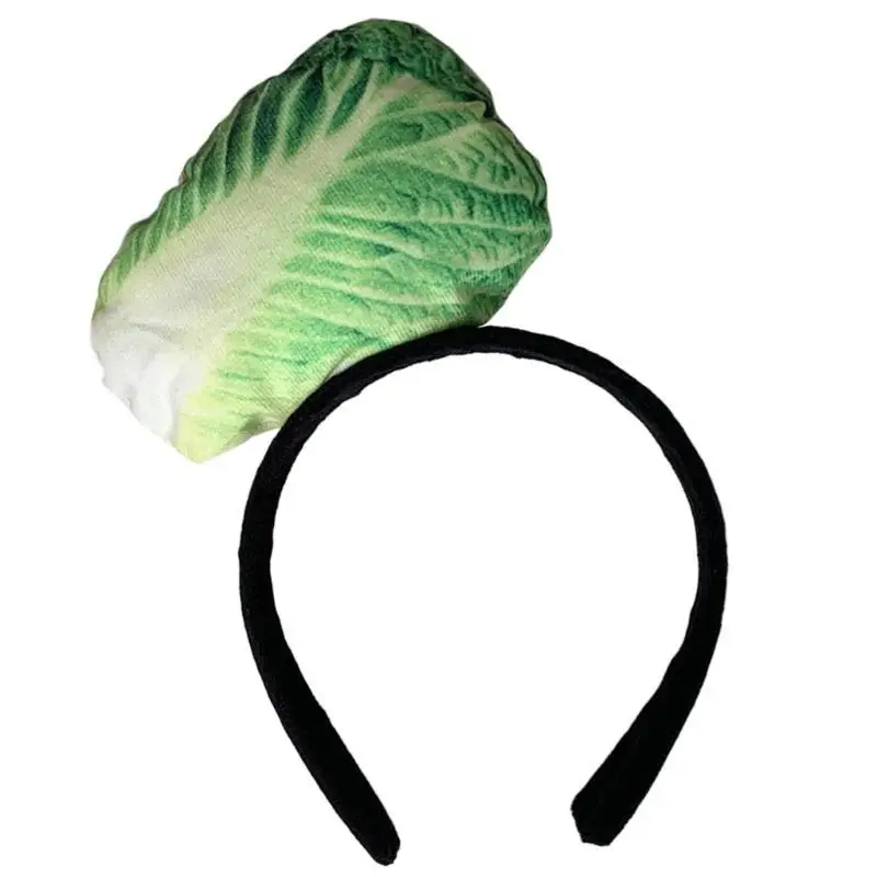 

39BD Funny Fruit Vegetable Headbands for Women Girls Styling Costume Accessory for Themed Party Halloween Gift Size