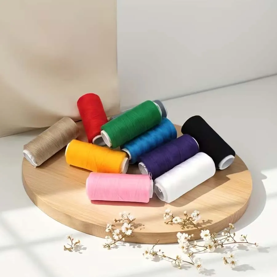 10pcs Random Colors Sewing Thread Yarn Sewing Thread Roll Machine Hand Embroidery Roll Strong And Durable For Home Sewing ﻿