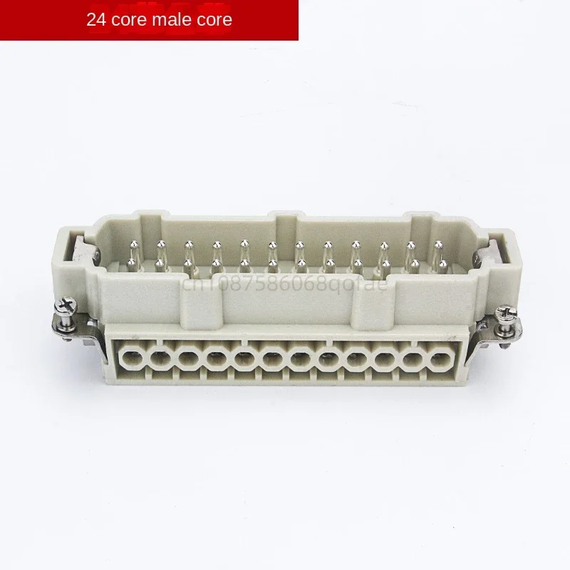 Rectangular aviation plug heavy-duty connector 24 core male pin female core HE-024-M/F hot runner socket