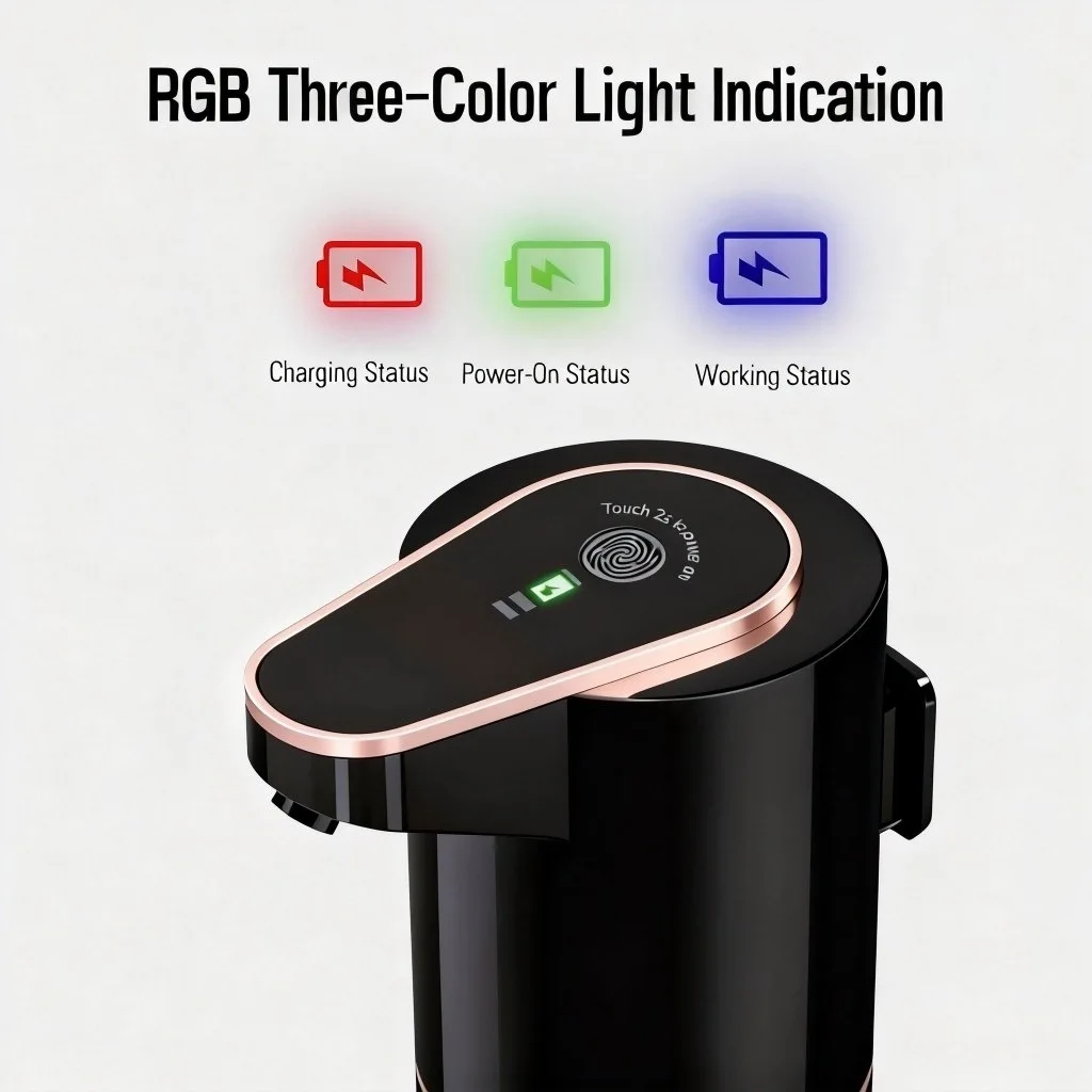 New electric soap dispenser, automatic induction foam hand sanitizer machine, home bathroom bubble model, home wall-mounted type