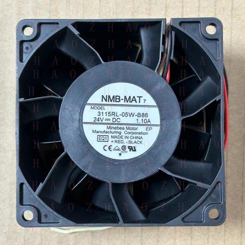 

L+ 2 шт. для NMB-MAT 24V DC 3115RL-05W-B86 1.10A 8CM 4-проводной вентилятор охлаждения инвертора #