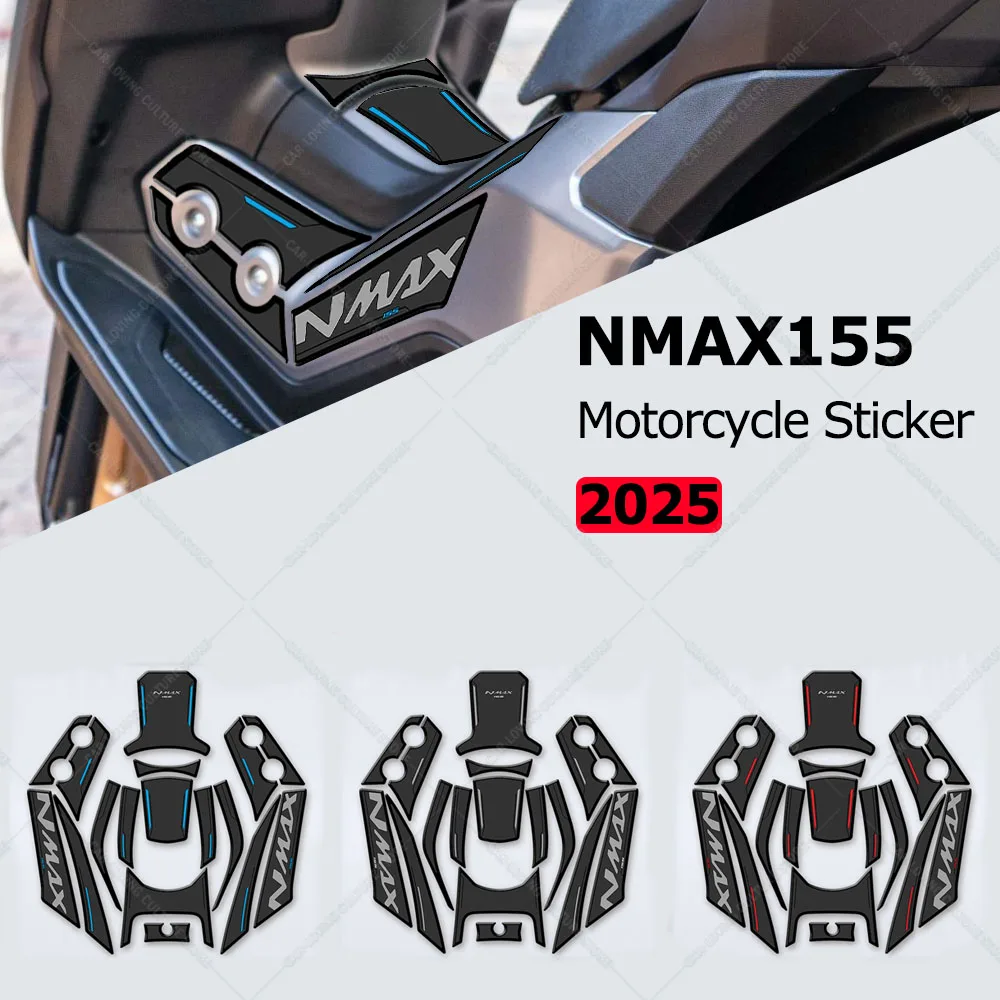 

NMAXMotorcycle Accessories Rubber Tank Pad Stickers Kits Protection Thicken Stickers Body Anti Slip Protection For NMAX155 2025
