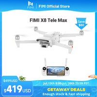 FIMI X8 Tele Max New drone Dual Sony Cameras 5.0 Roklink 20km Range 4K 60fps 3-axis gimbal AI Super Night Video for Beginner