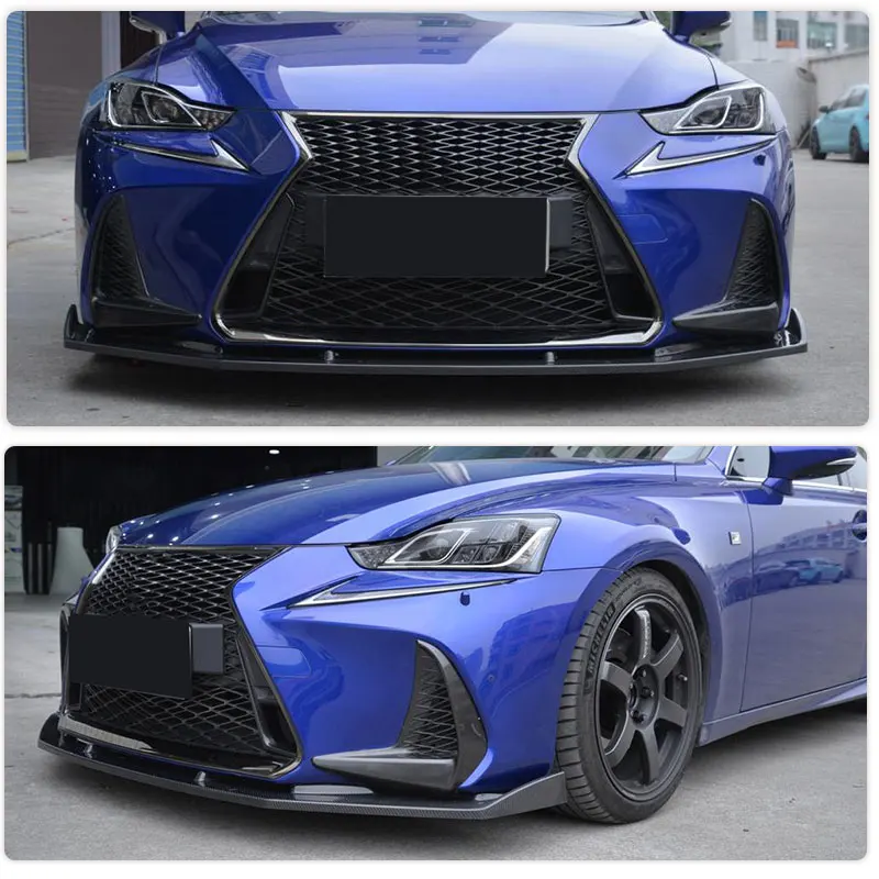 Carbon Fiber Front Bumper Lip Spoiler for Lexus IS / IS F-Sport IS300 IS350 Sedan 2017 2018 Car Front Lip Chin Apron Body Kit