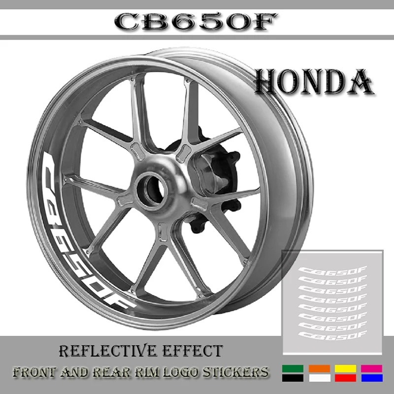 

New Motorcycle Modified Wheel Sticker Waterproof Reflective Wheel Decal Color Wheel Side Strip for HONDA CB650F CB 650F