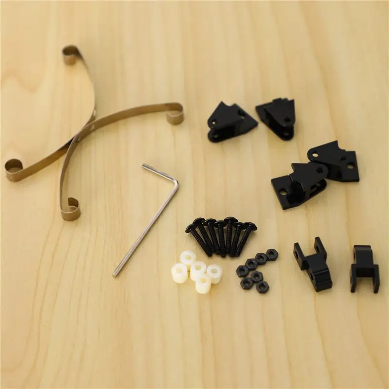 doyme Steel Leaf Spring Suspension Set for WPL Henglong B14 B16 B24 B36 Ural Q60 Q61 Q62 Q63 Q64 4X4 6X6 Truck & Crawer,Black