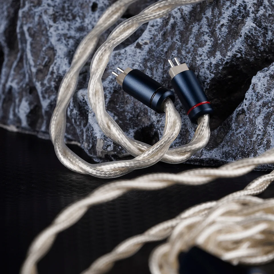 NICEHCK AuKing2 HiFiイヤホンケーブル 7N金メッキOCC+銀メッキOCC