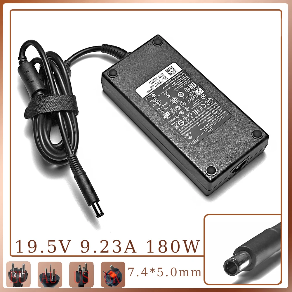 19.5V 9.23A 180W Laptop Charger Power Adapter For Dell Alienware 13 R3 14 R1 15  G3 15-3579 17 3779 P72F001 G5 15-5587 G7