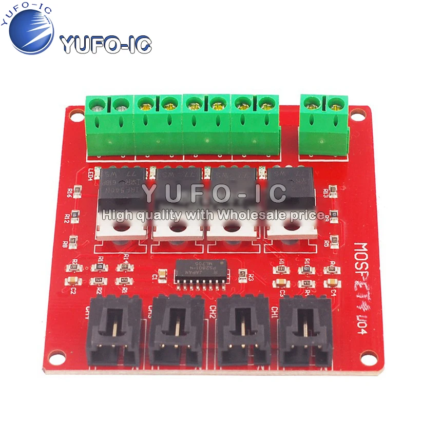 Electronic Building Block 4 Channel Switch MOSFET Switch IRF540 Isolation Power Module