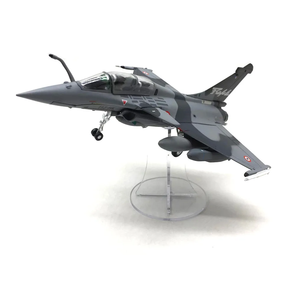 Rafale B Fighter militar francés, modelo a escala 1/72 con soporte, colección de avión de aleación con caja, regalo de Navidad