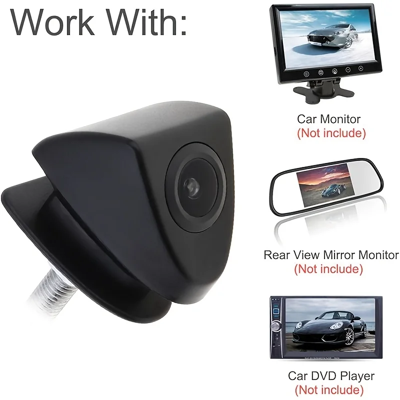 Fit for Toyota Logo-Embedded Front View Camera, Wide Angle Parking Camera for Toyota Camry Corolla Avalon Highlander 2007-2018