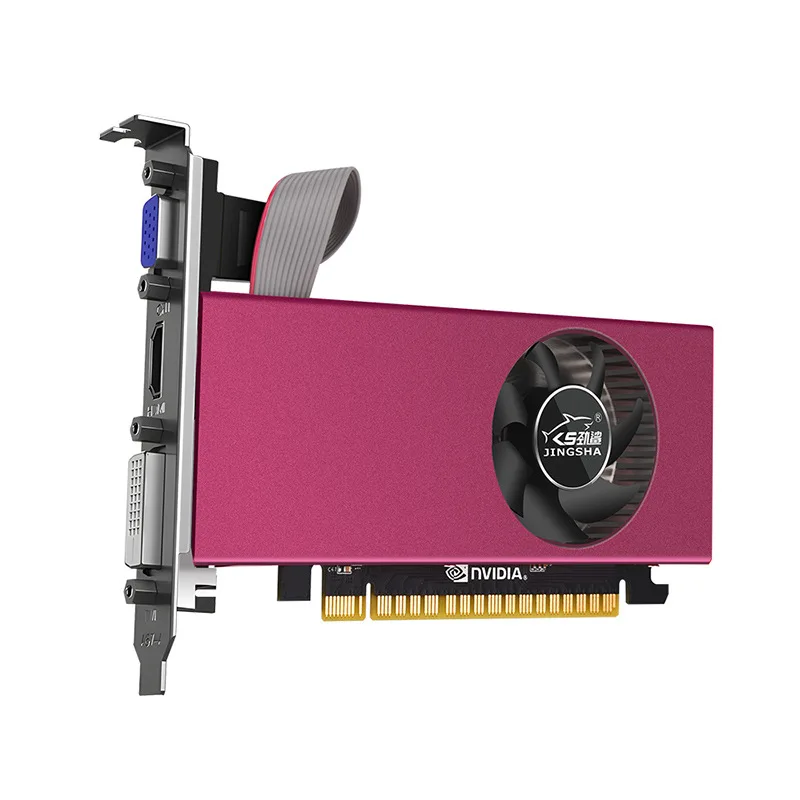 Jinsha RX550 DDR5 4G carte graphique indépendante carte couteau de bureau à domicile d'entrée demi-hauteur HD + VGA + DVI