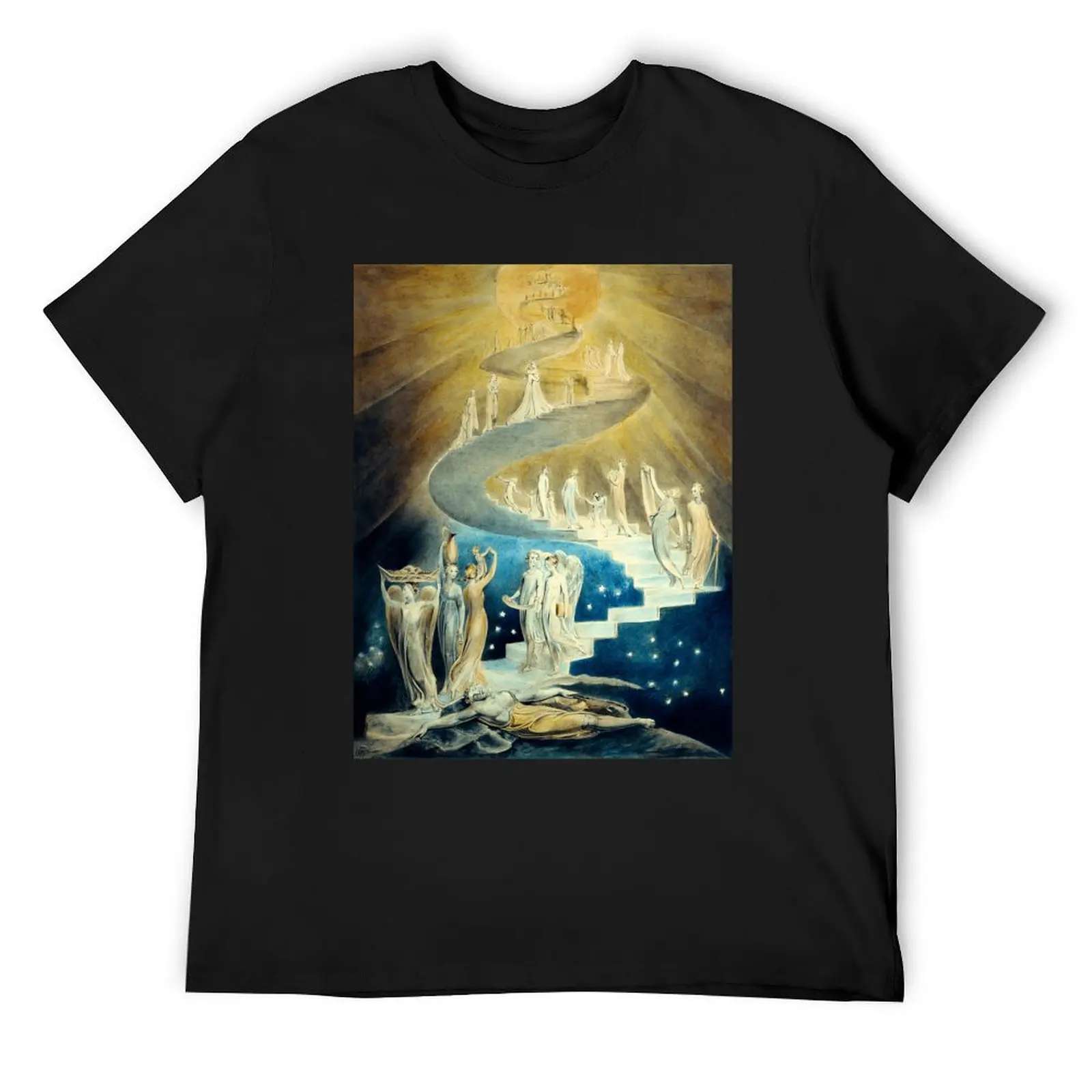 Jacob's Ladder - William Blake\t T-Shirt cute clothes quick drying oversized t shirts for men