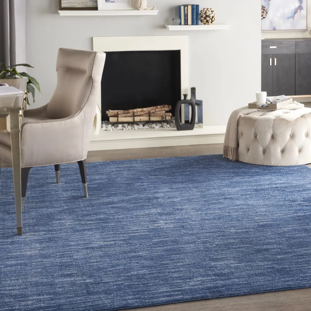 

Nourison Nourison Essentials Indoor/Outdoor Navy Blue 7' x 10' Area Rug, (7x10)