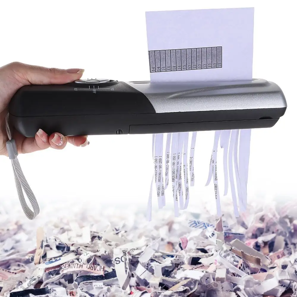 

Use Paper Documents Cutting Tool Shredders Office Home Paper Shredders Cutting Machine Mini Hand Shredder Handheld USB Shredder