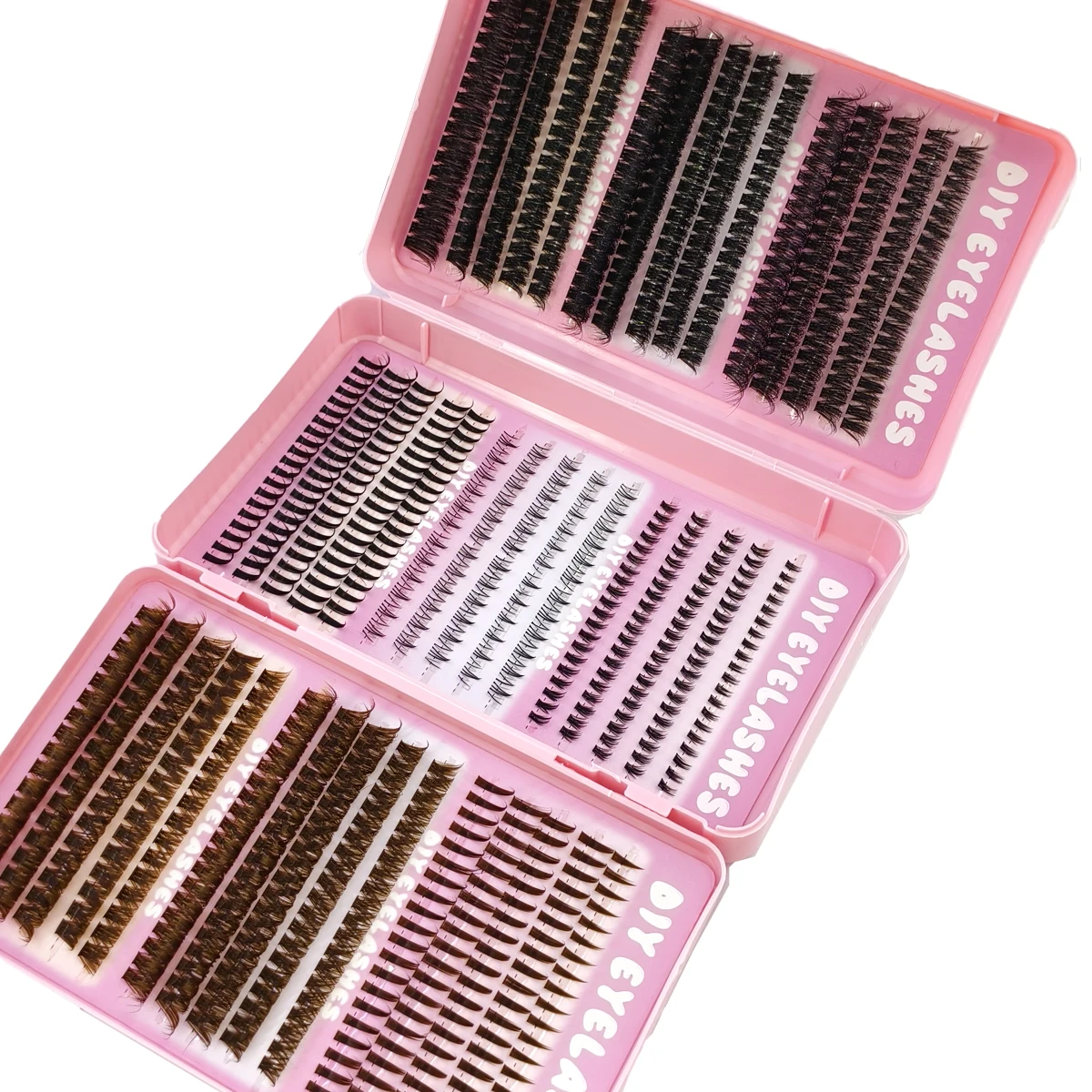 90 Reihen 780 Wimpern 10-18mm Bottom Spikey 10-200P Manga DIY Wimpernbuch Wimperncluster-Set Einzelwimpernverlängerungen Großhandel – Detail 10