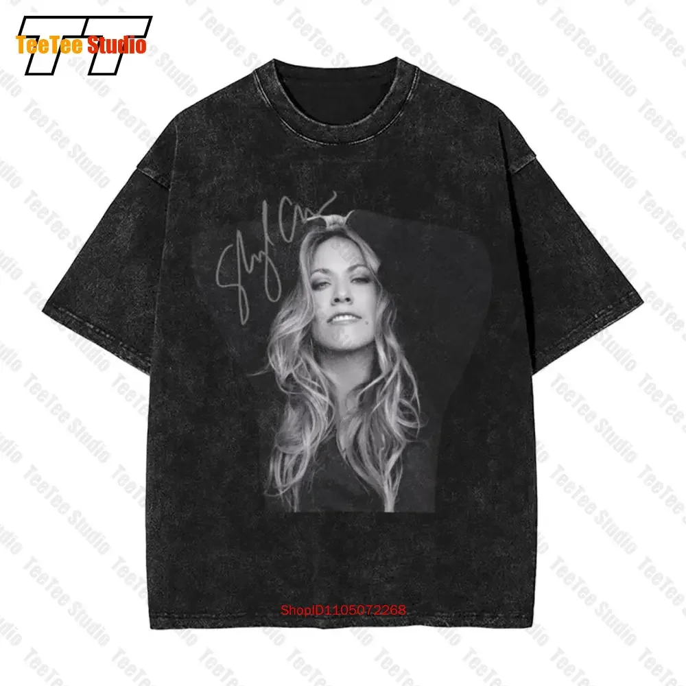 Sheryl Crow Signature Black Vintage Oversized T-Shirt Short Sleeve All Sizes S To 5Xl 1F1300 E7LG