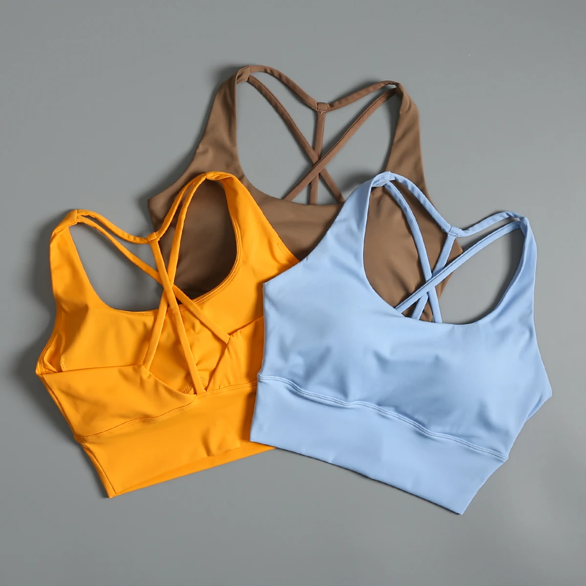 

Sports lingerie women running shock-proof gathering yoga beauty vest integrated fitness exercise bra spring