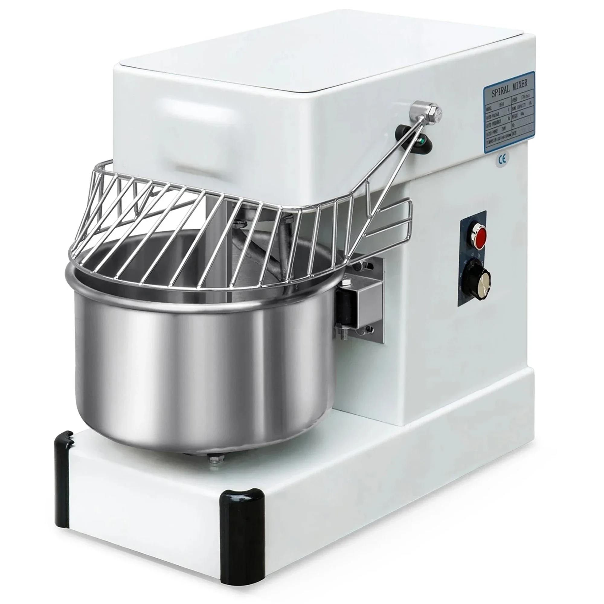 2025 Hot Sale4kg Variable Frequency Speed 10 Liters Spiral Mixer Machine Spiral Flour Mixer Dough Mixer Dough Kneading
