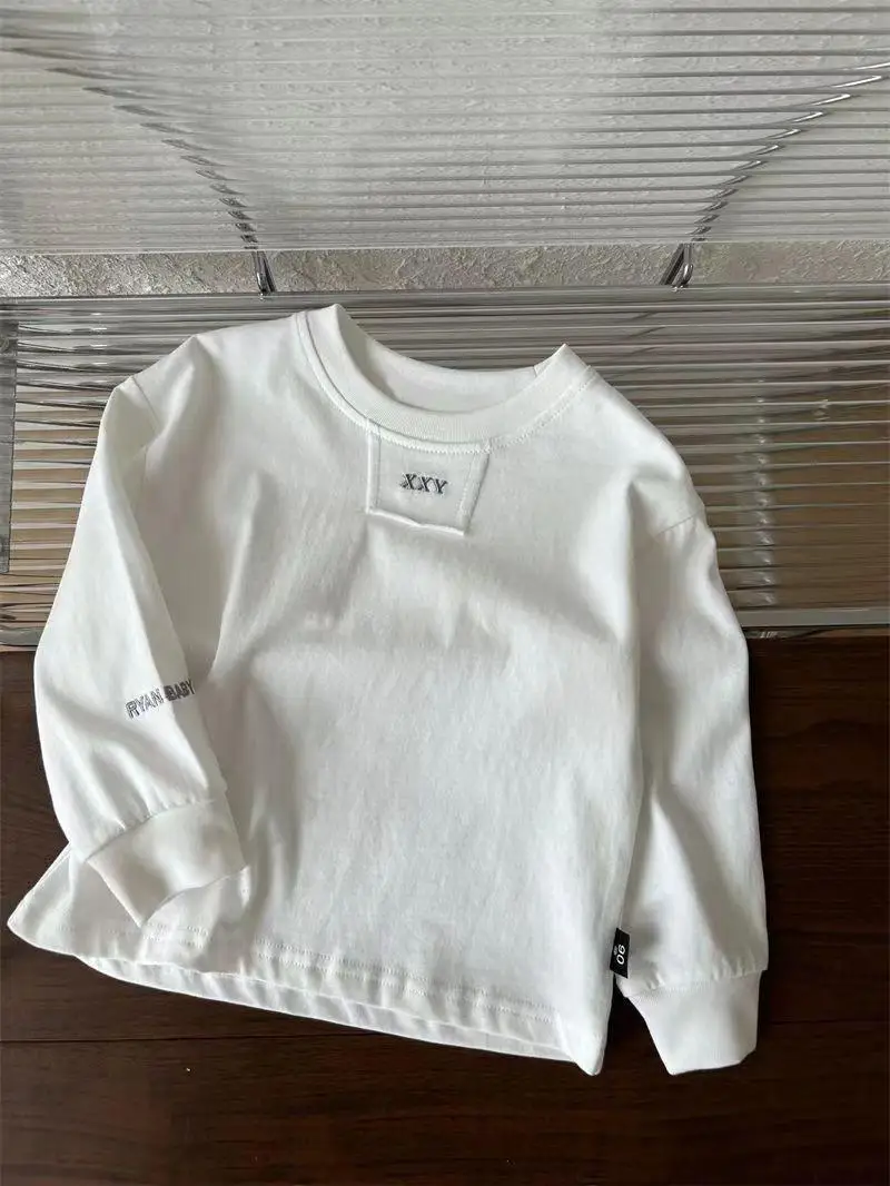Neues Frühlings-Herbst-Kinder-Baumwoll-Langarm-T-Shirt Baby-Sweatshirt Überzieh-Oberteil Jungen Mädchen Casual Schul-Sport-Pullover Kinder – Detail 9