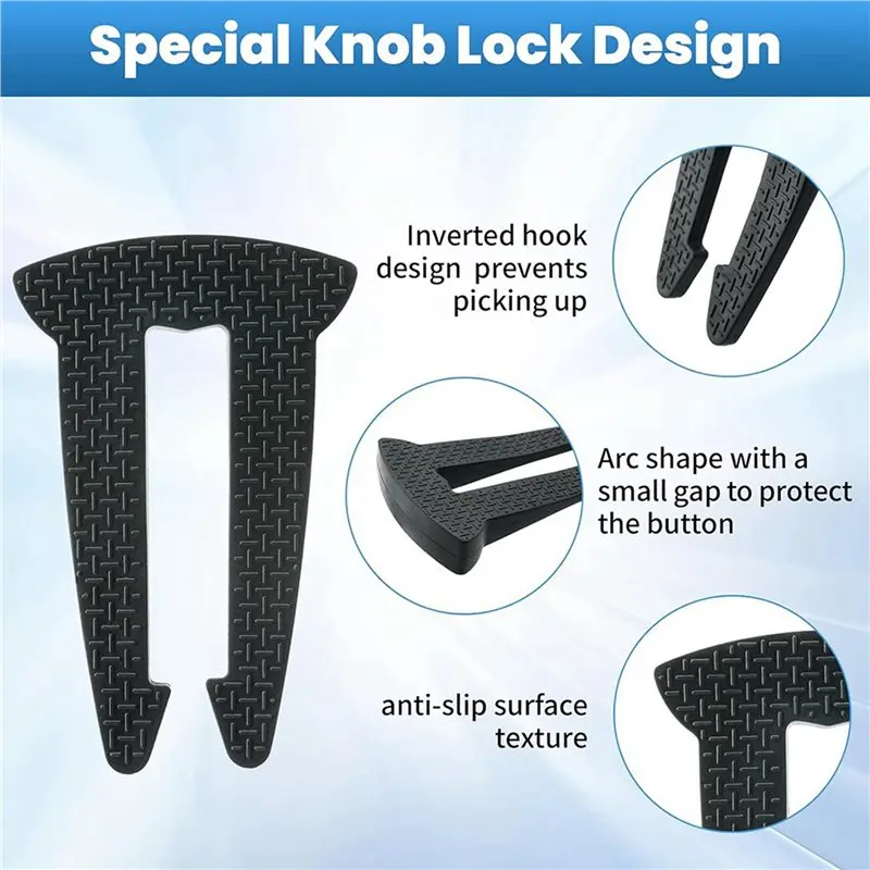 ABOU-10Pcs Stove Knob Locks For Child Safety,Design Knob Safety Covers, Child Proof Oven Knob Locks, Prevent Accidental Touch