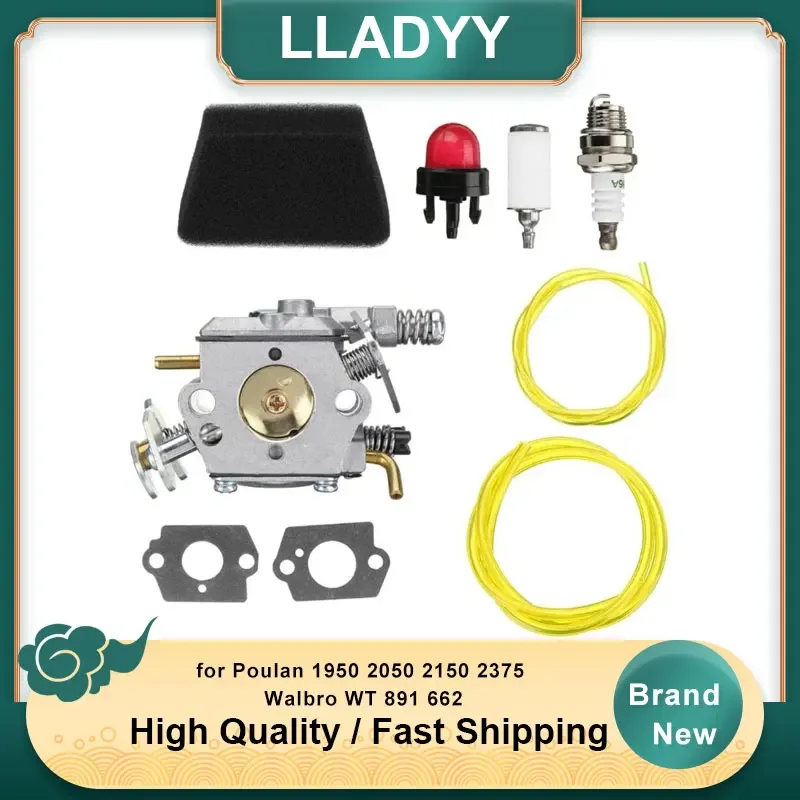 

Carburetor Carb Kit 545081885 for Poulan 1950 2050 2150 2375 Walbro WT 891 662 Chainsaw Replacement Parts