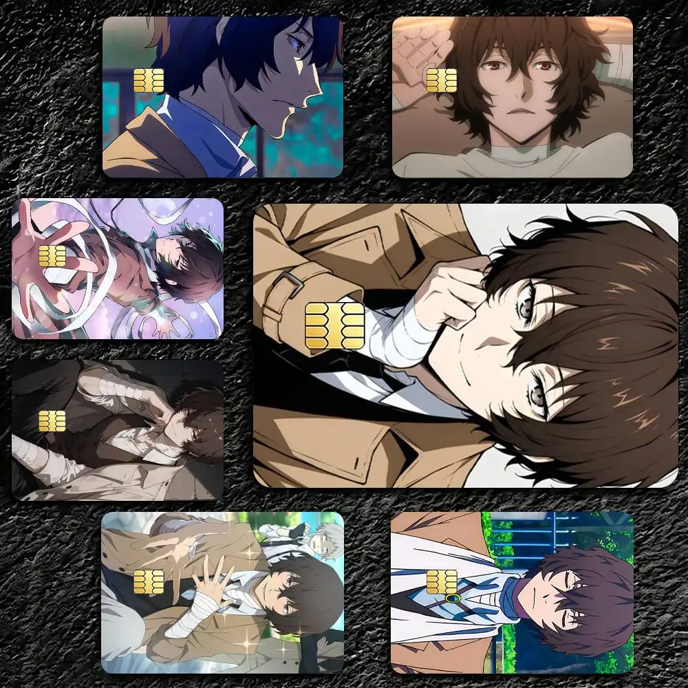 B-Bungo Stray Dogs Dazai Osamu High Definition Matte PVC Film Tape | For Credit Card, Debit Card Stickers & Gift Decoration