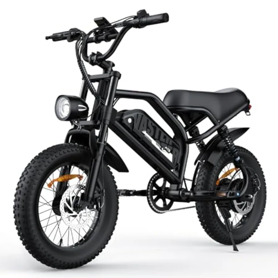 

Mountain Electric Bike for Teens/Adults: 16 Fat Tire Ebike with Wider Seat, 500W Peak Motor, Removable Battery, 20MPH Speed, 35