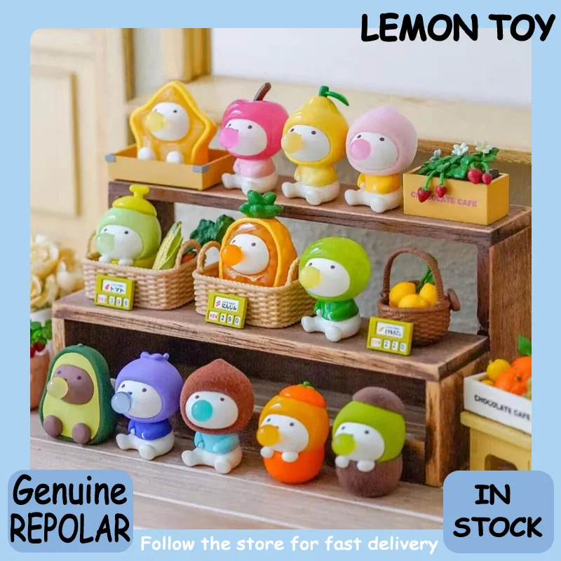 

Genuine Repolar Fruit Series Blind Box Mini Desktop Ornament Trendy Collectible Figurines Cute Decorations Interesting Toys