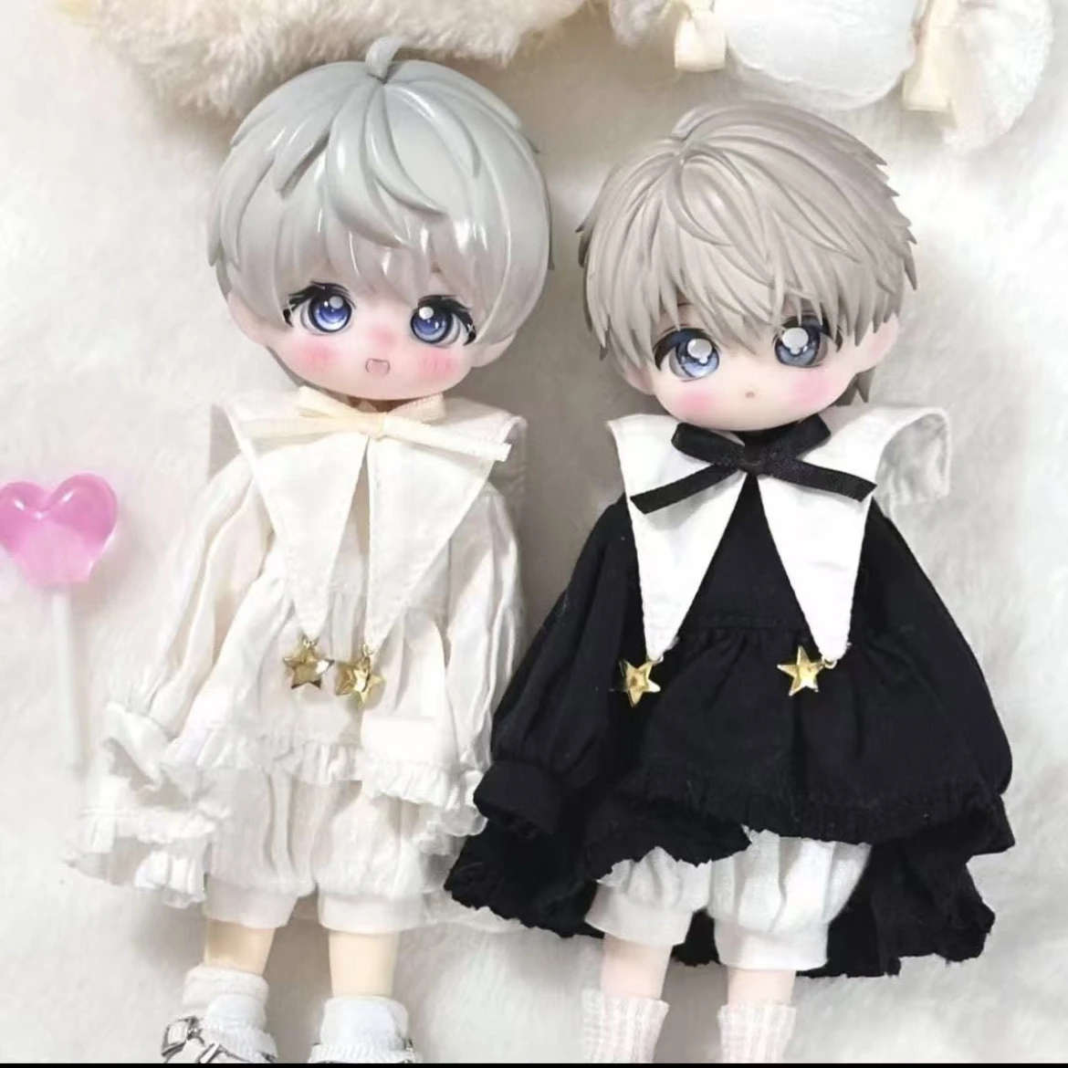 

Кукольный костюм 16 см для куклы Bjd 1/12 OB11, одежда, шляпа + топ + шаль + шорты, нарядные игрушки, игровой домик, аксессуары для кукол, без куклы