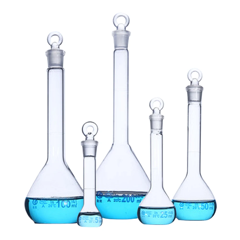 

Glass volumetric flask 500-2000ml chemical experiment instrument Teaching demonstration transparent High temperature resistance