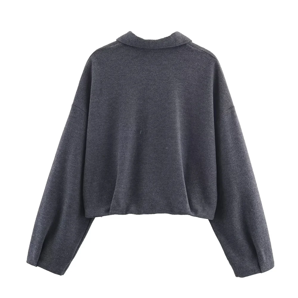 สินค้าใหม่ประจำฤดูใบไม้ร่วง เสื้อแจ็คเก็ตผ้าทวิลเนื้อนุ่ม แขนยาว ปกพับได้ แฟชั่นสำหรับผู้หญิง กางเกงขายาวเอวสูงผ้าทวิลเนื้อนุ่ม