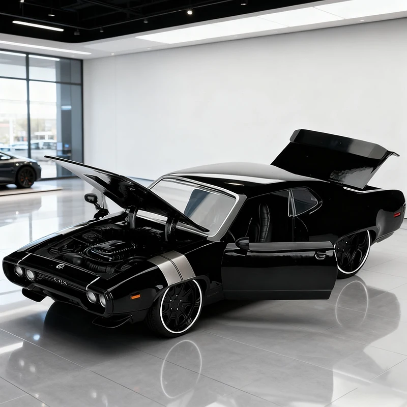 

JADA 1:24 PLYMOUTH GTX легкосплавный автомобиль, литье под давлением и игрушечный транспорт, модель автомобиля, миниатюрная масштабная модель автомобиля для детей