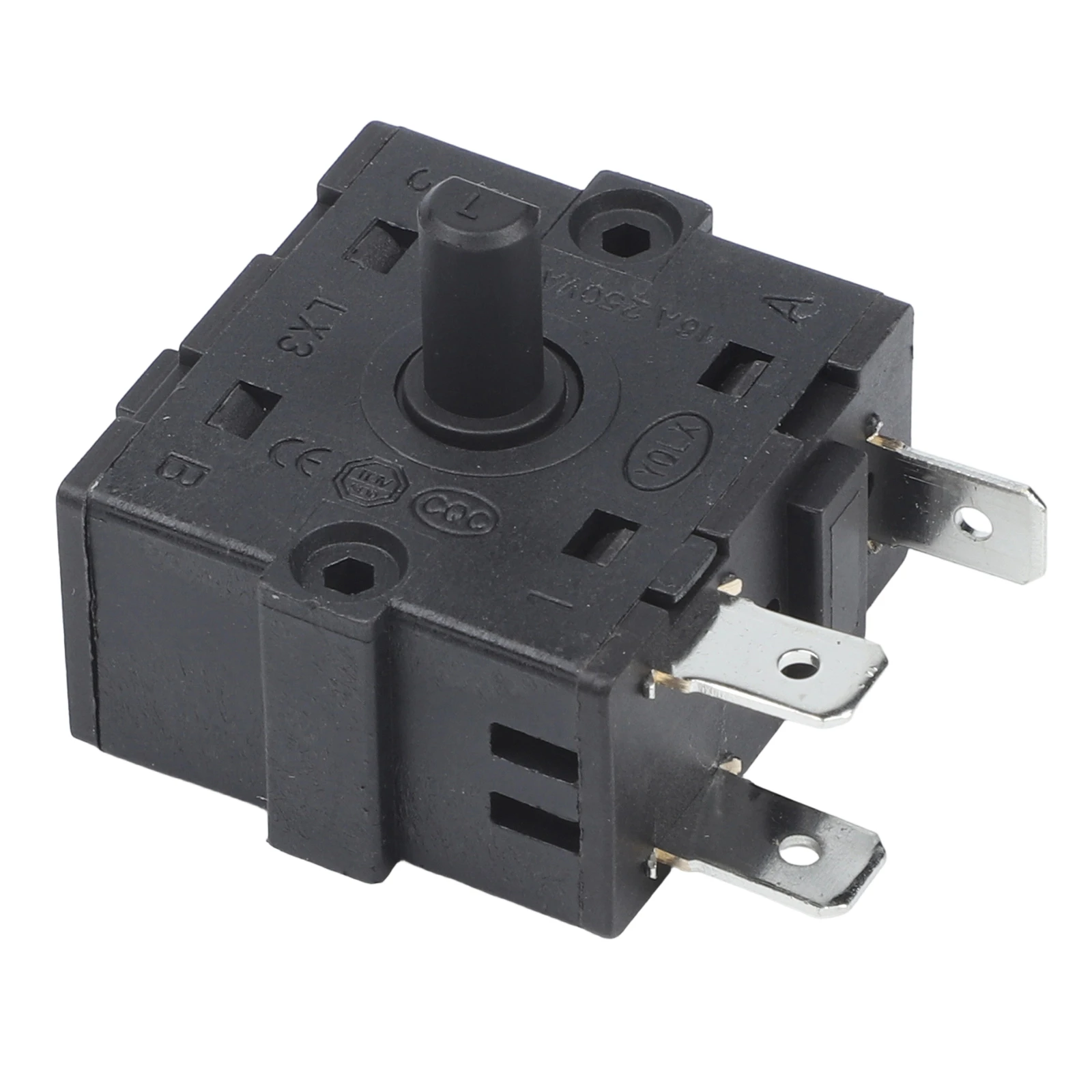 5-pin Switch Gear Adjustment Switch Kitchen Appliances for contact Type 3NC 1NO Timer Accessory Fan Heater Compatible Metal
